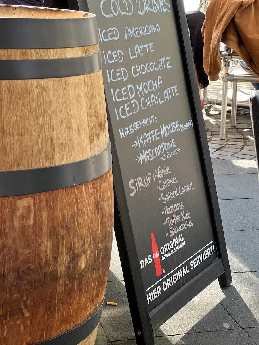 Speisekarte, Café Il Barista Pfeilstraße