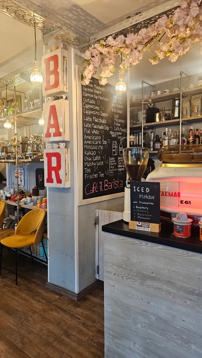 Speisekarte, Café Il Barista Pfeilstraße