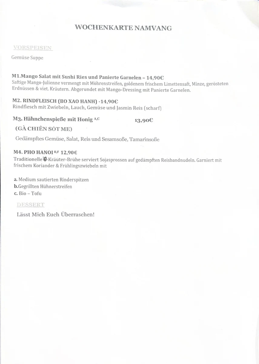 Speisekarte photo 3