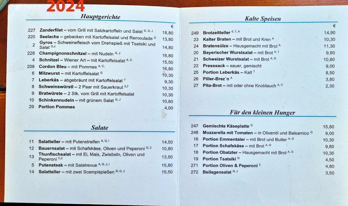 Speisekarte photo 2