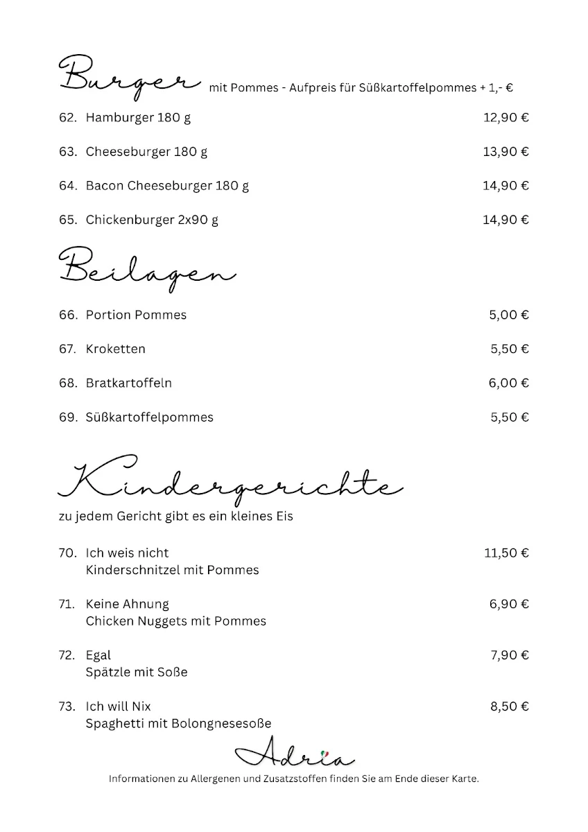Speisekarte photo 6