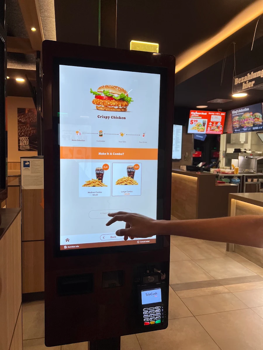 Speisekarte, Burger King Nettetal