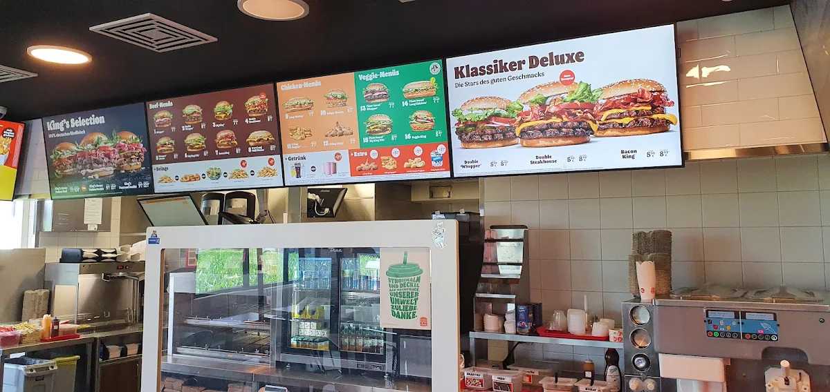 Speisekarte, Burger King Nettetal