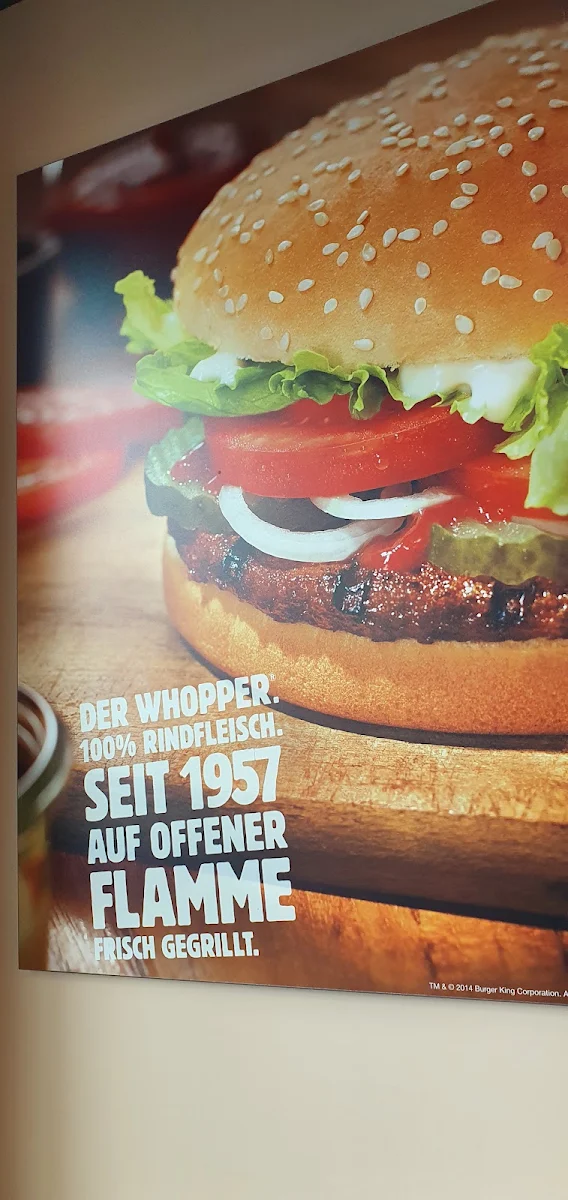 Speisekarte, Burger King Nettetal
