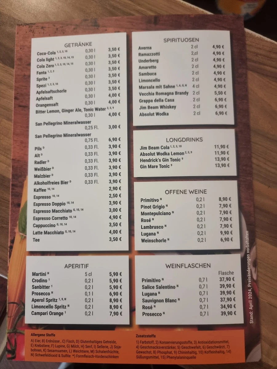 Speisekarte photo 1