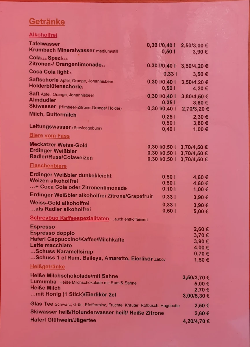 Speisekarte photo 9