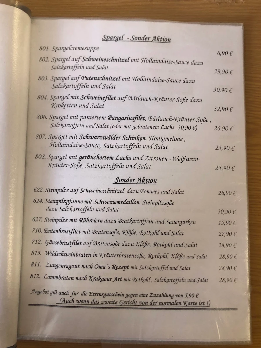Speisekarte photo 3