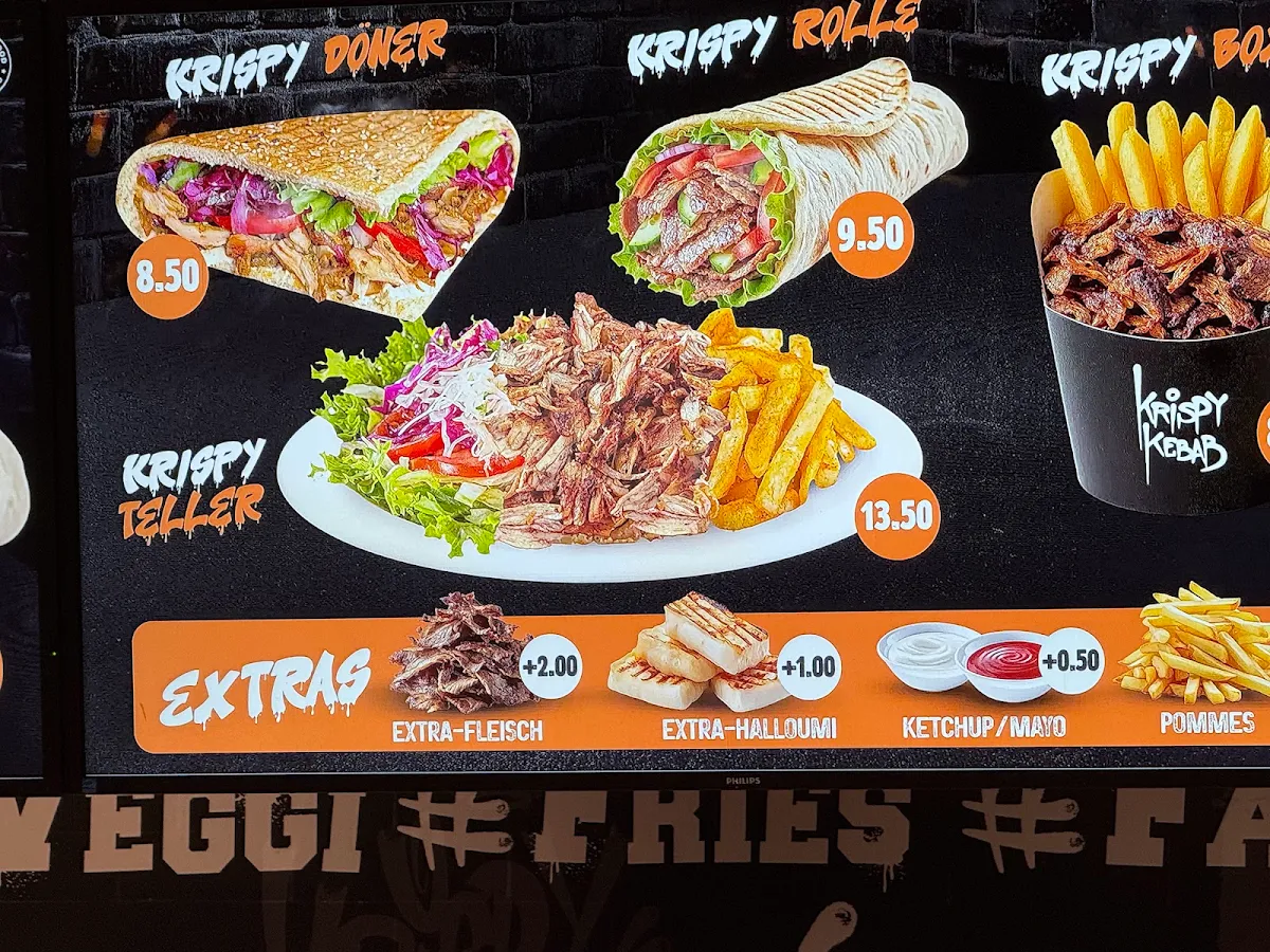 Speisekarte, Krispy Kebab