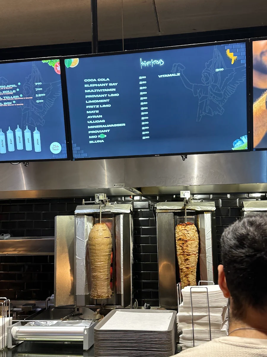 Speisekarte, Krispy Kebab