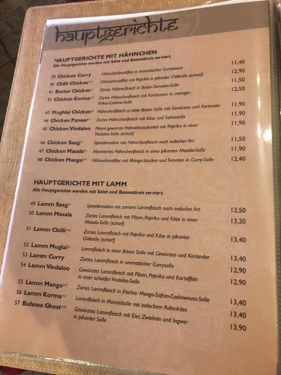 Speisekarte photo 2