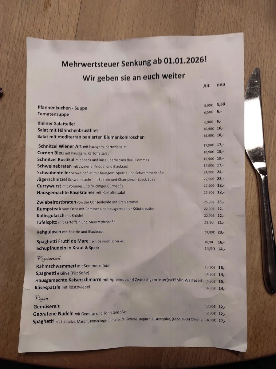 Speisekarte photo 1