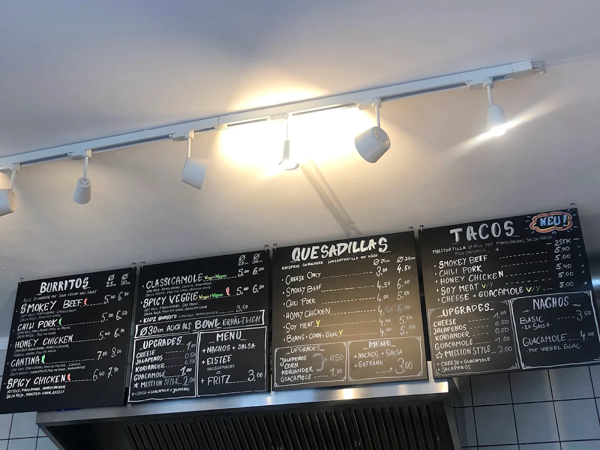 Speisekarte, Matus Burritos | Oberhausen