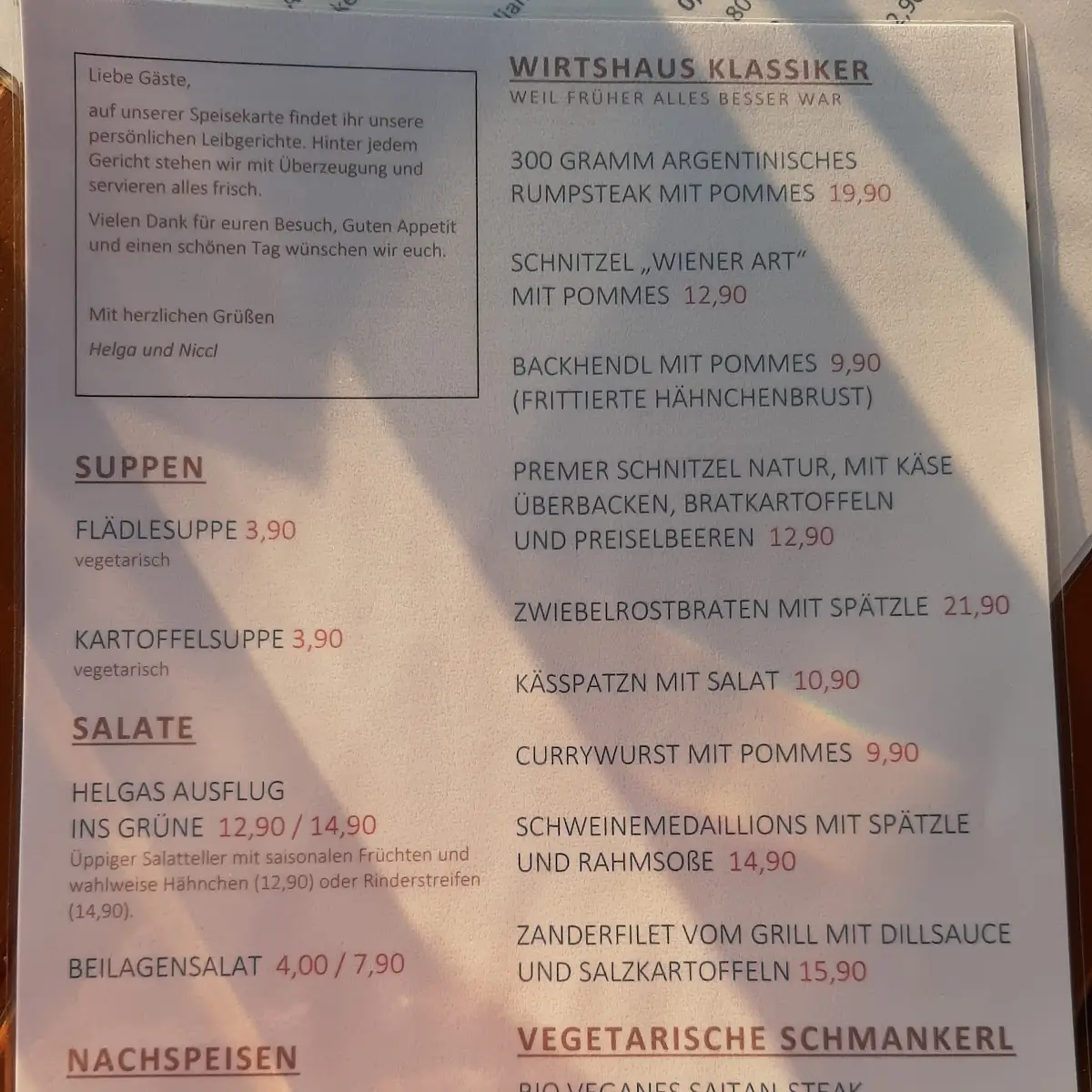 Speisekarte, Pizzeria | Ristorante Lechaue