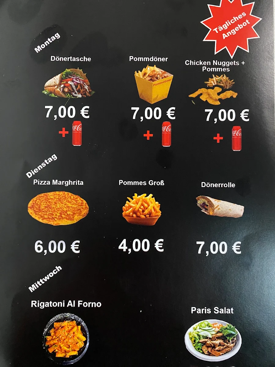 Speisekarte, Classic Kebap & Pizza Haus
