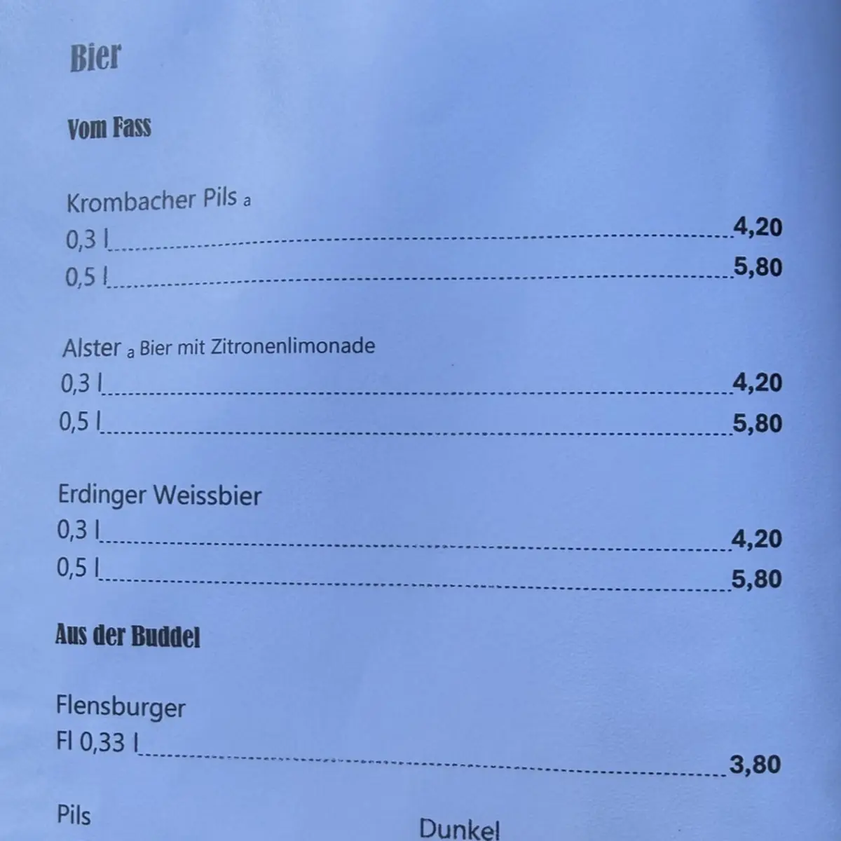 Speisekarte photo 1