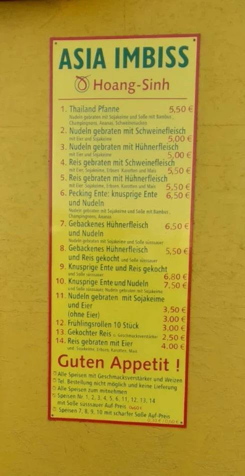 Speisekarte photo 1