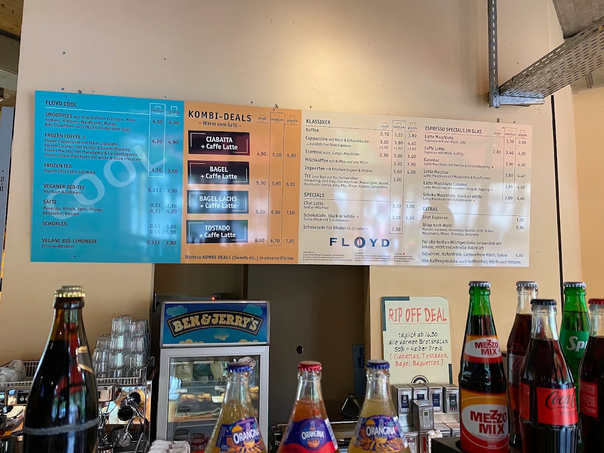 Speisekarte, Floyd Coffee