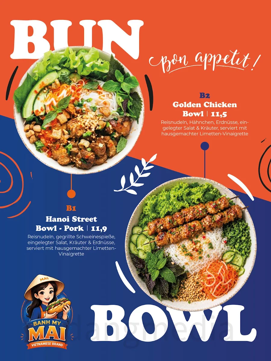 Speisekarte, Mai- Vietnamese sandwich & More