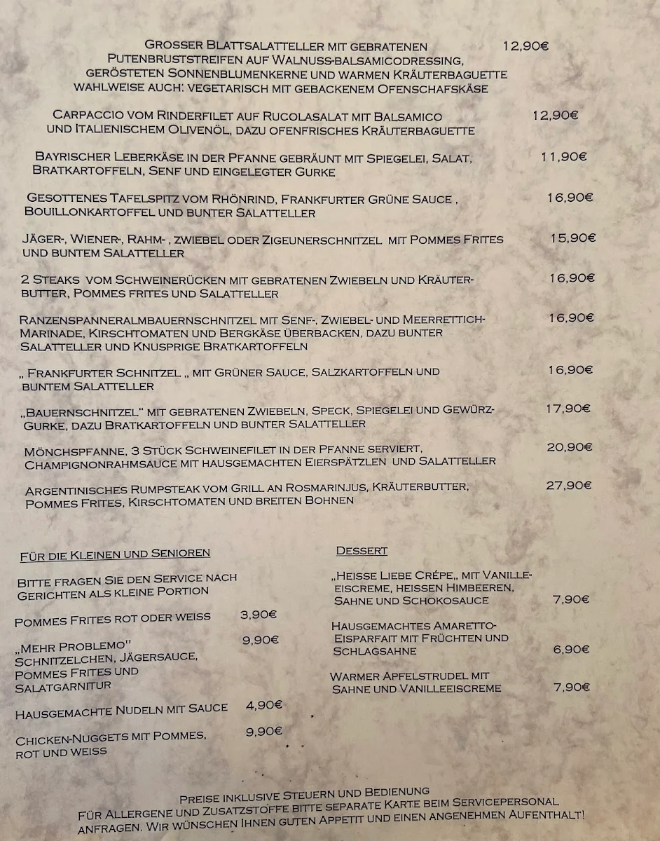 Speisekarte photo 1
