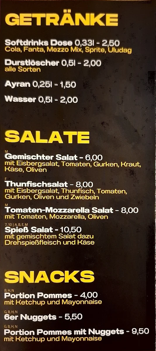 Speisekarte photo 2
