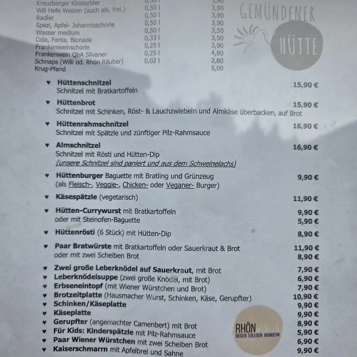Speisekarte photo 1