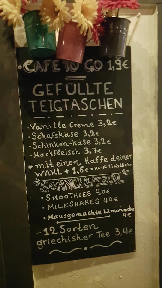 Speisekarte, DenkBar Cafe