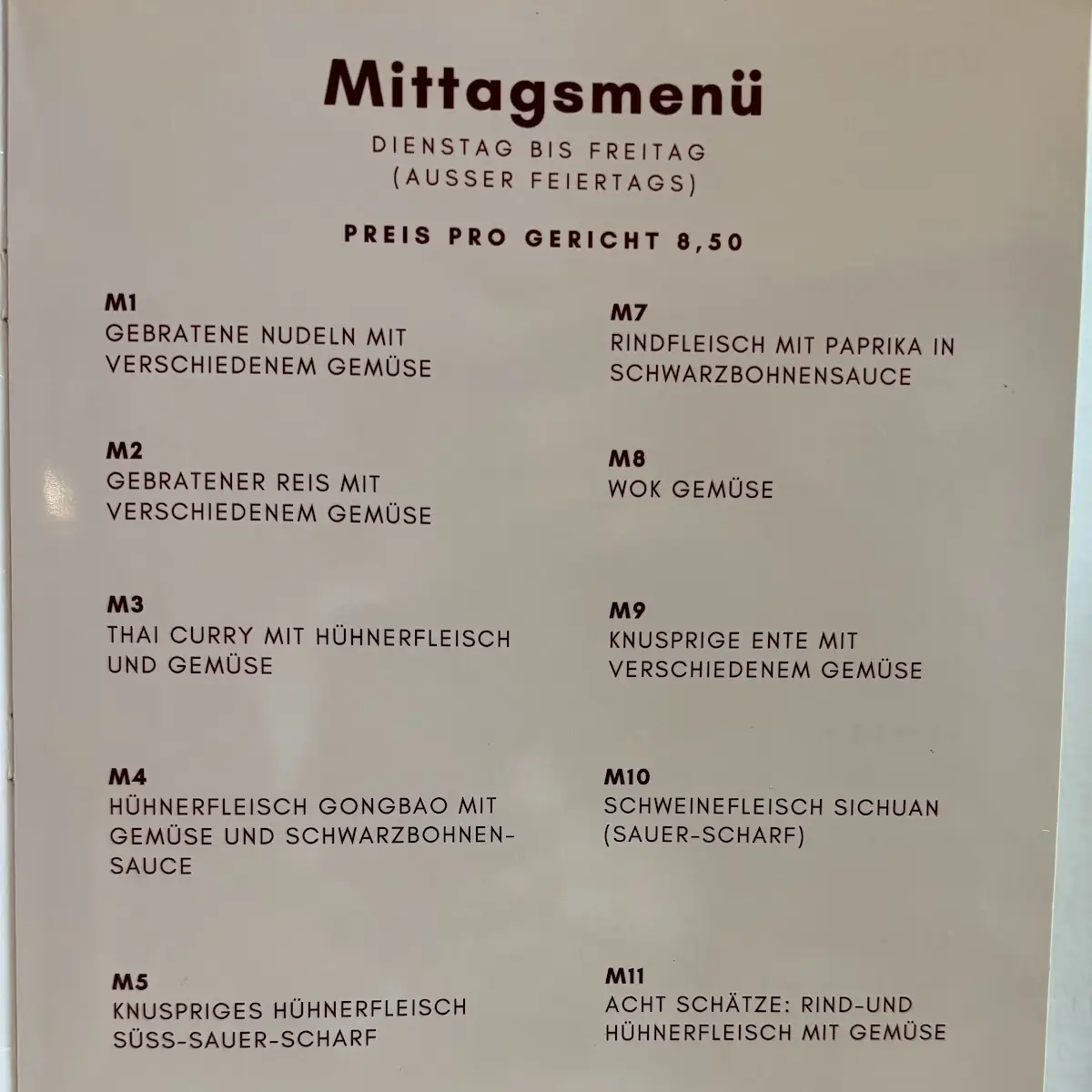 Speisekarte photo 2