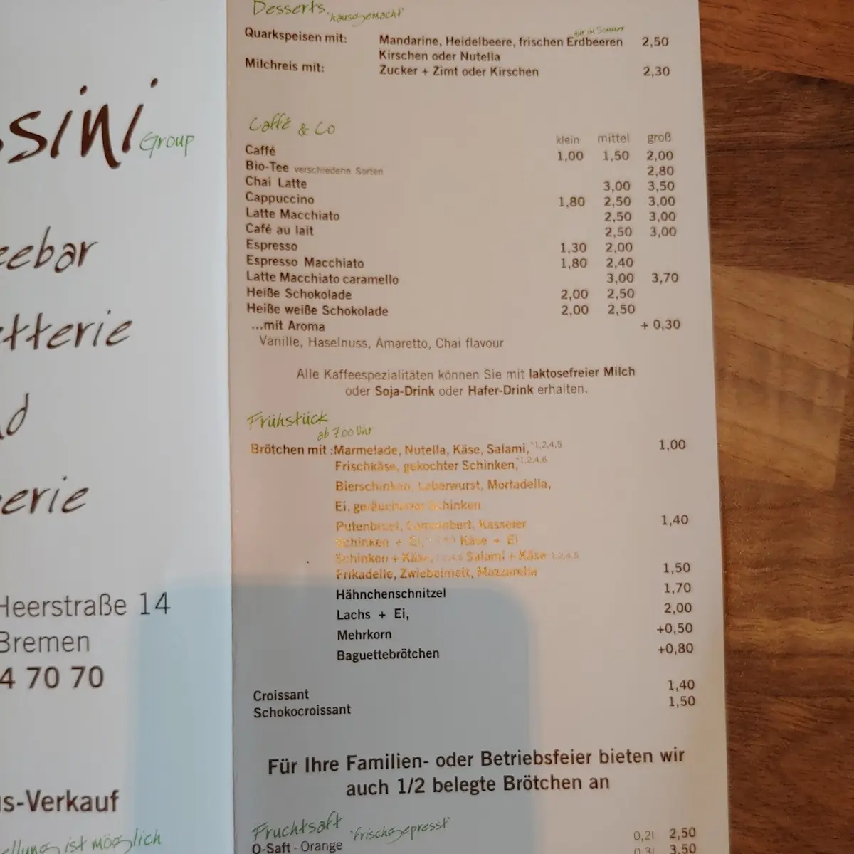 Speisekarte photo 6