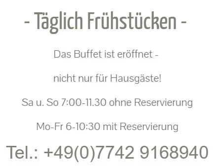 Speisekarte, Coffee - Bahnhof Erzingen