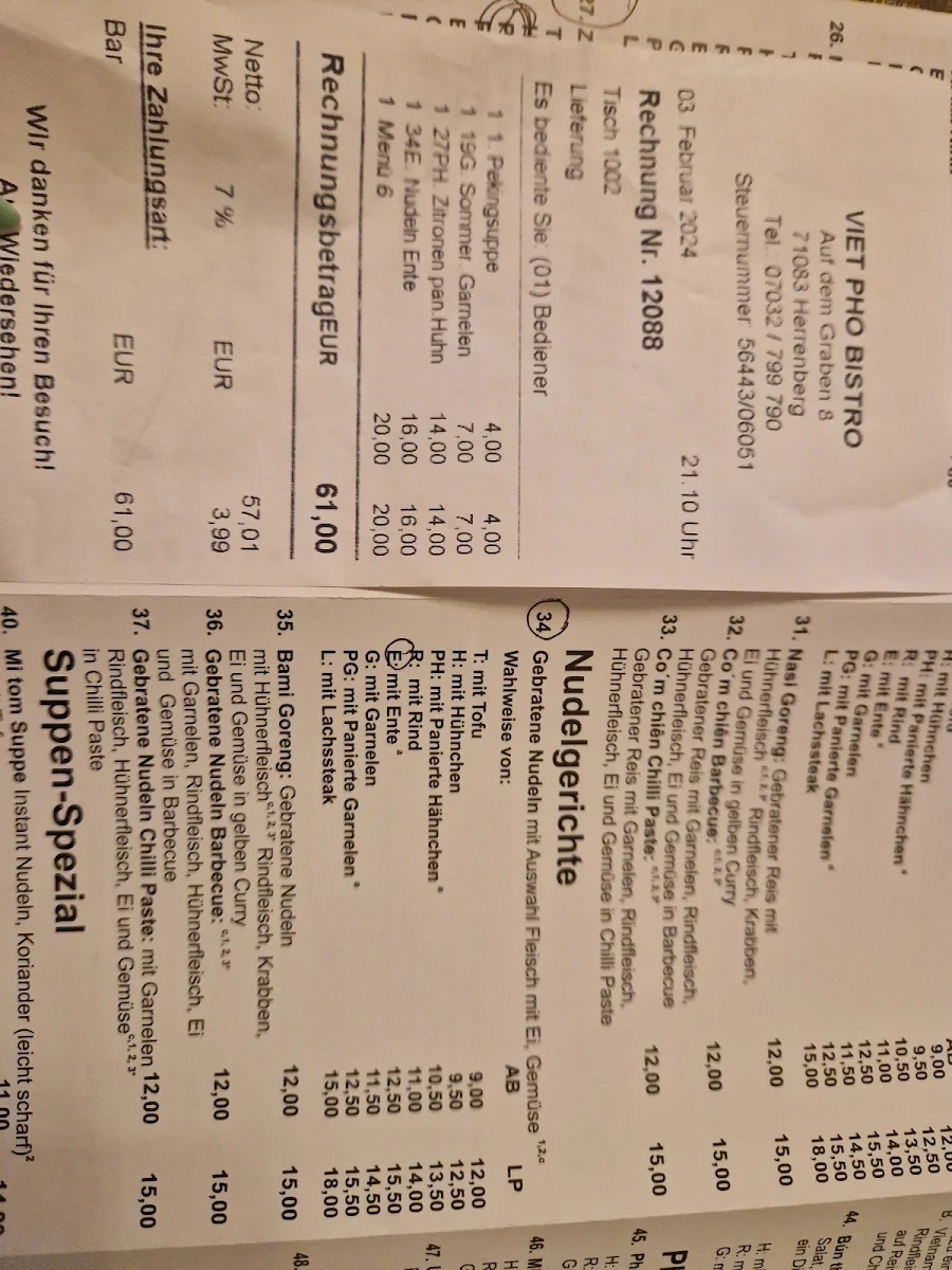 Speisekarte photo 9