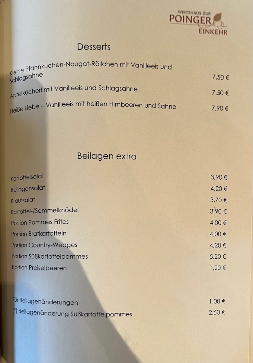 Speisekarte photo 1