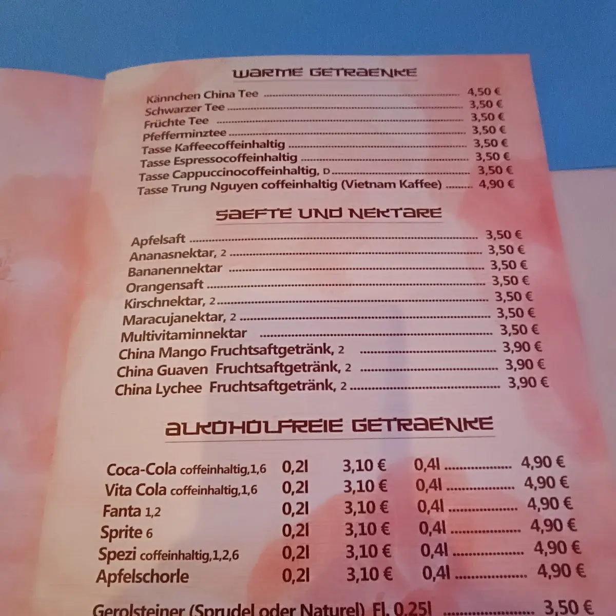 Speisekarte photo 4