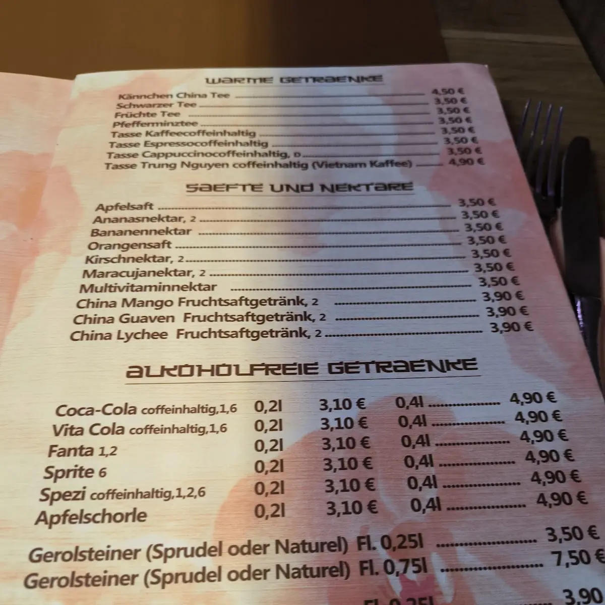Speisekarte photo 6