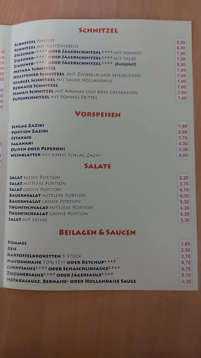 Speisekarte photo 2