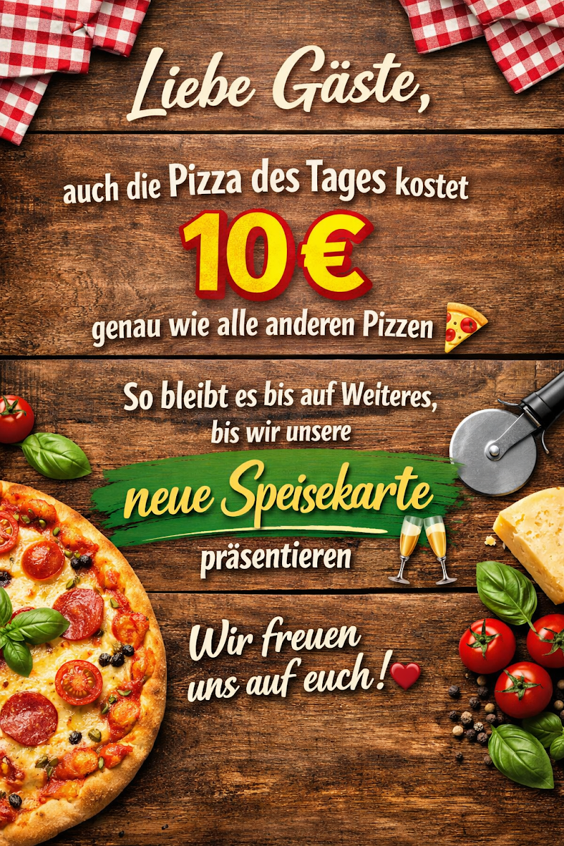 Speisekarte, Denis Pizza Place