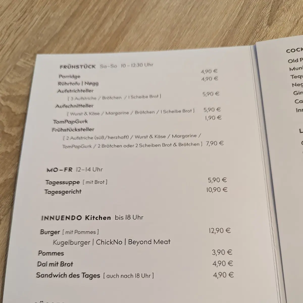 Speisekarte photo 7