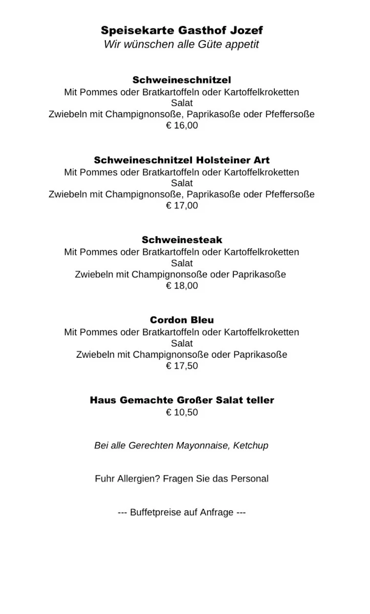 Speisekarte photo 2