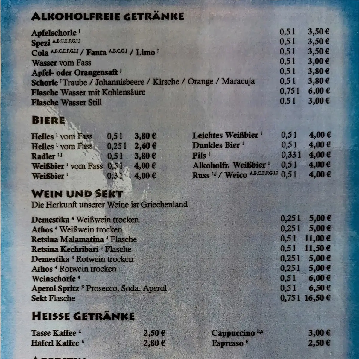 Speisekarte photo 4