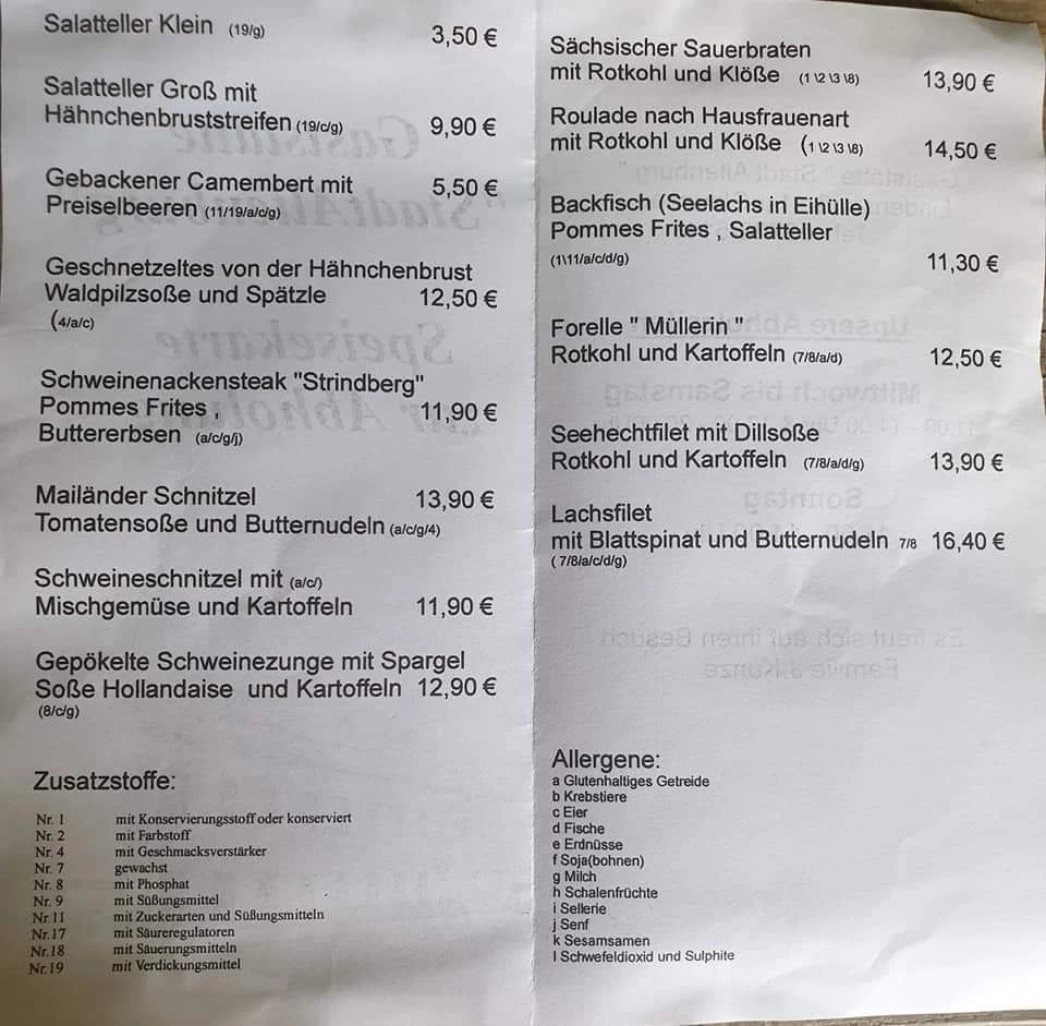 Speisekarte photo 5
