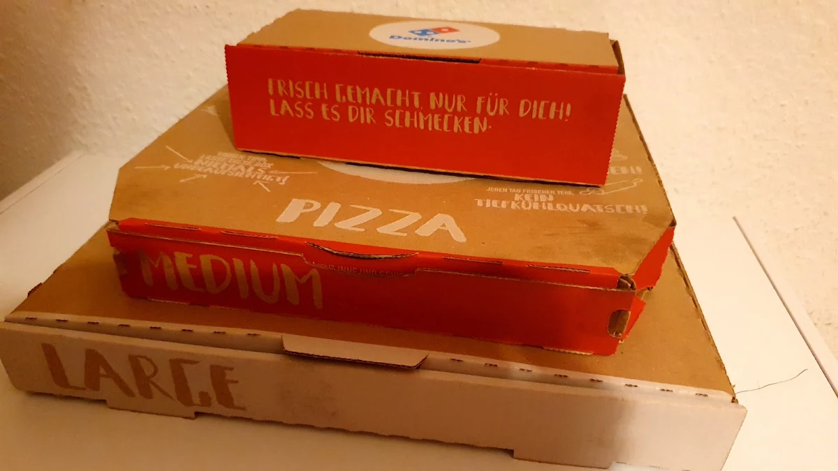 Speisekarte, Domino's Pizza Radebeul
