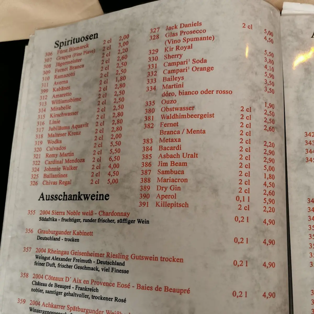 Speisekarte photo 8