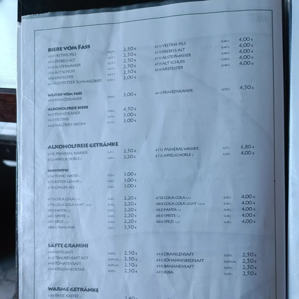 Speisekarte photo 8