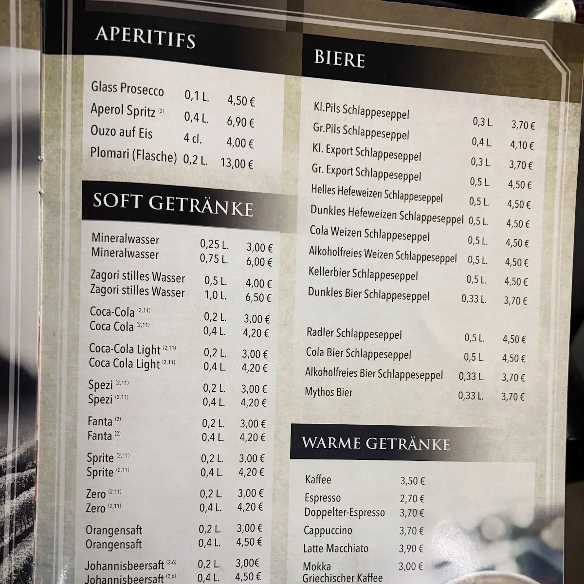 Speisekarte photo 4