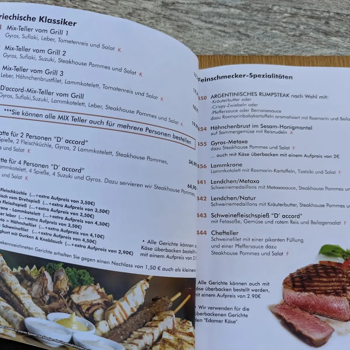 Speisekarte photo 2
