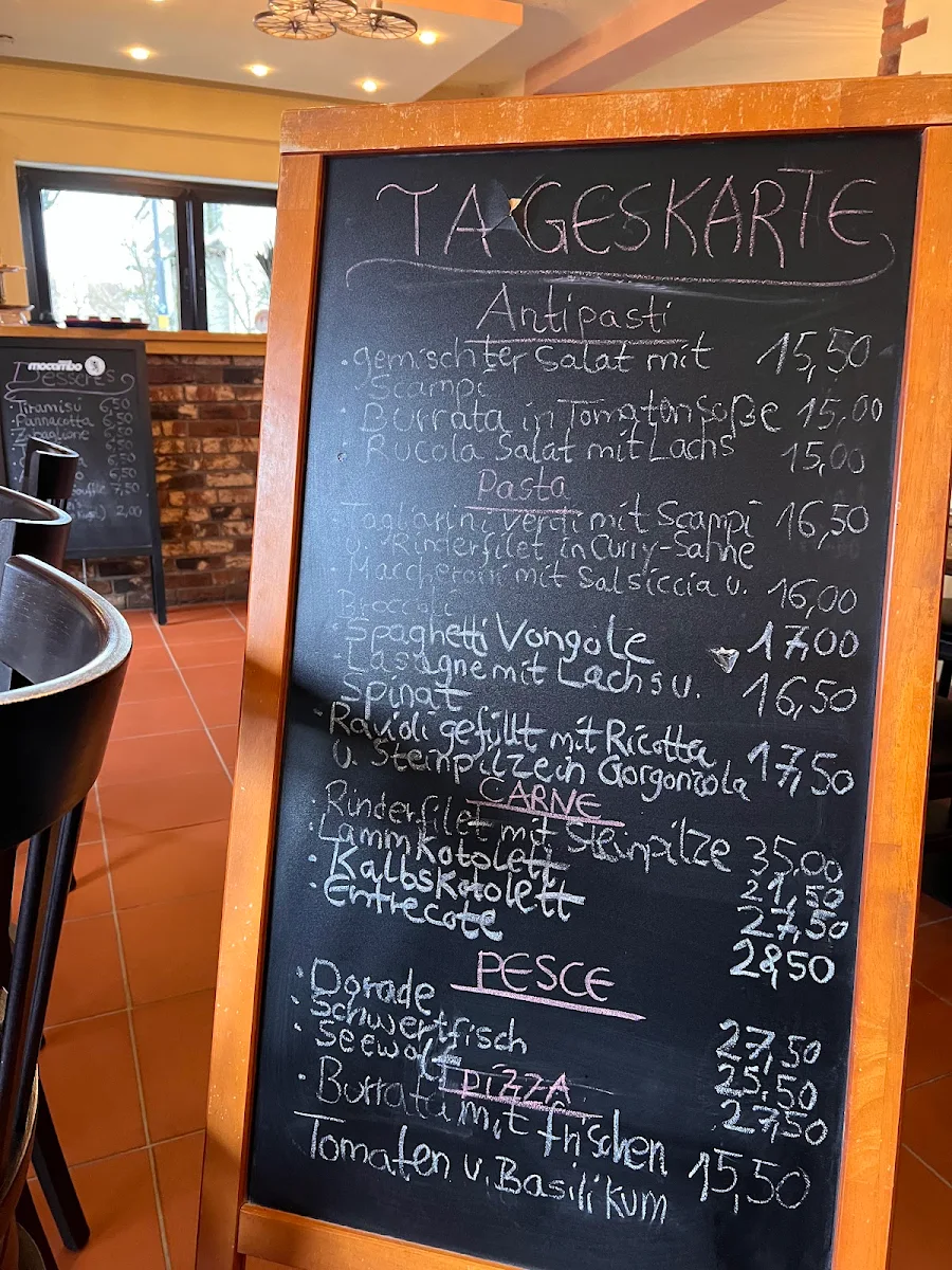 Speisekarte, La Vecchia Trattoria