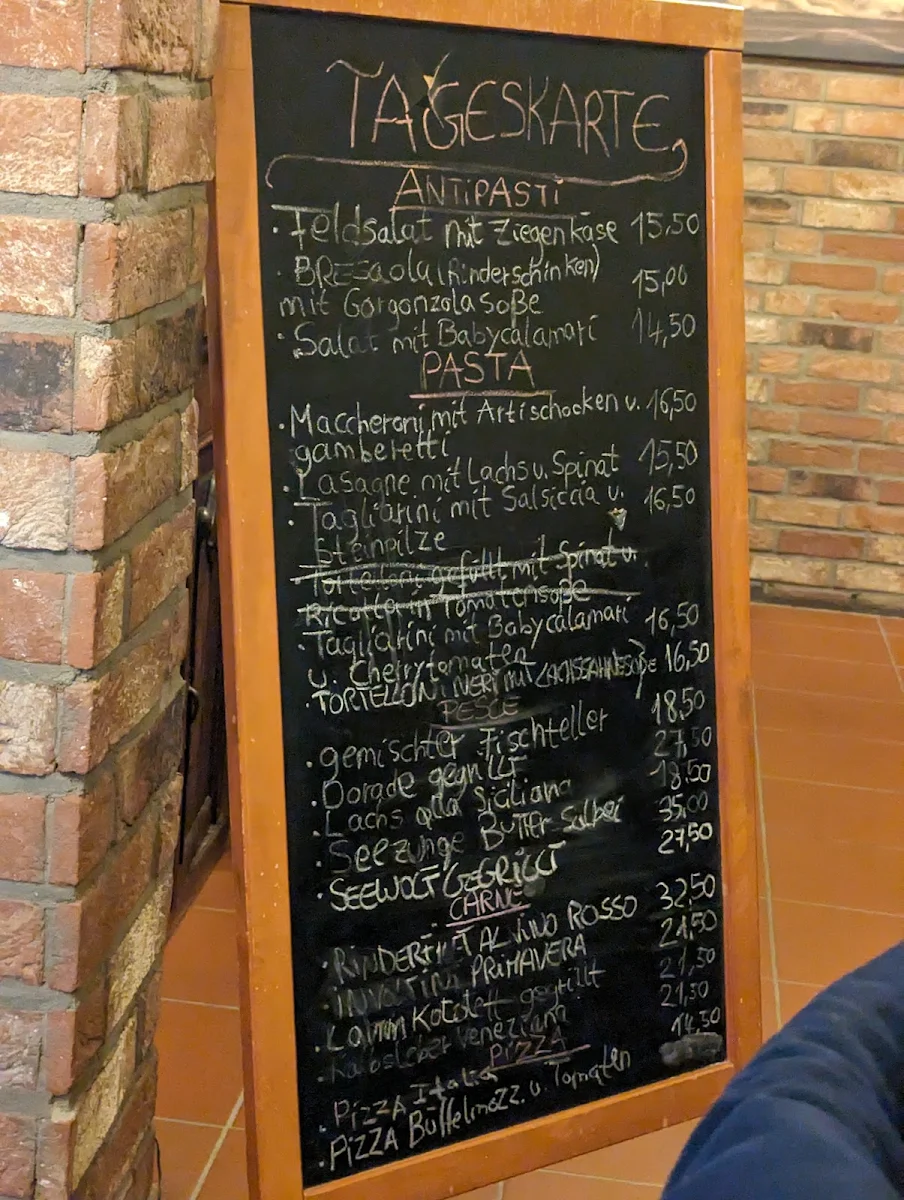 Speisekarte, La Vecchia Trattoria