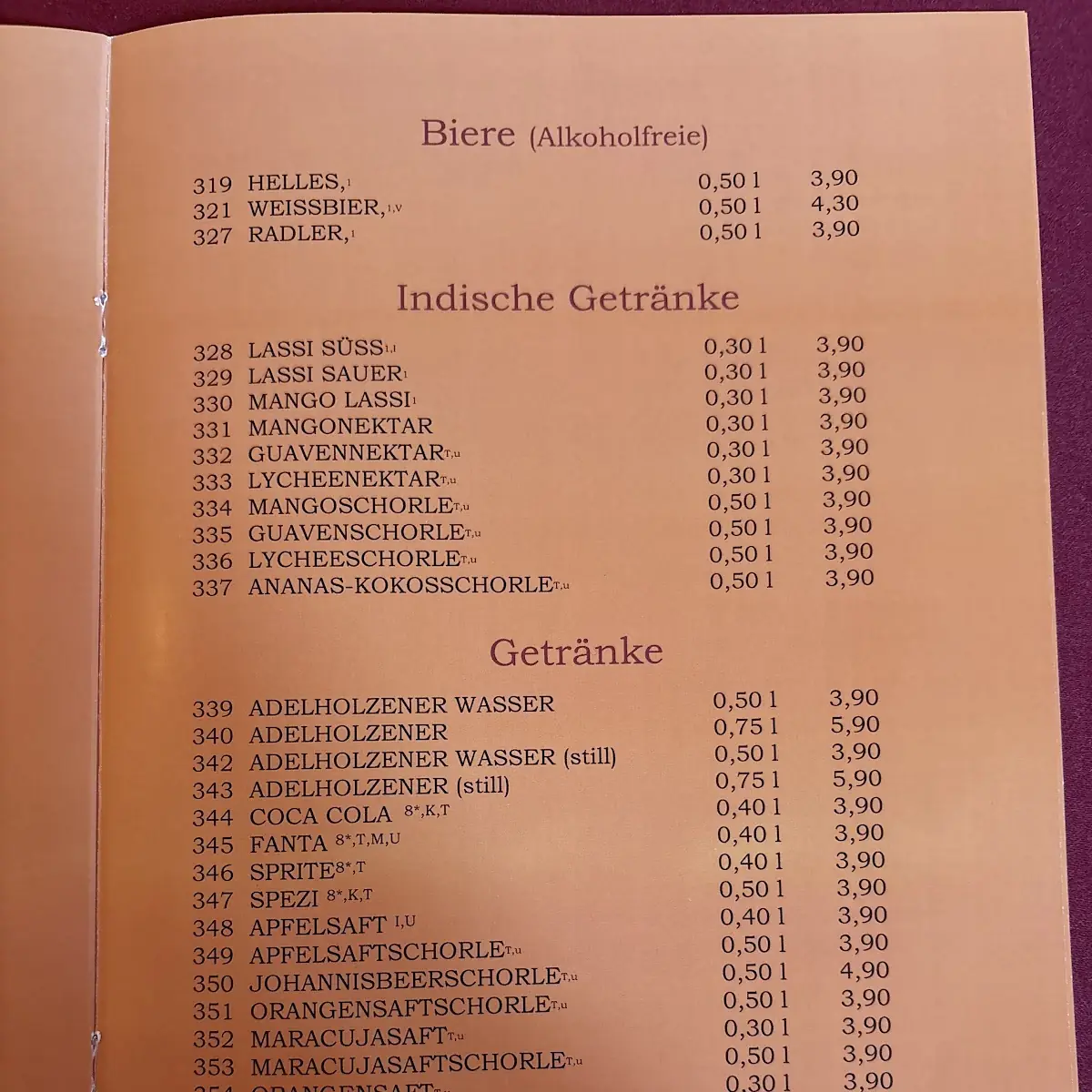 Speisekarte photo 1
