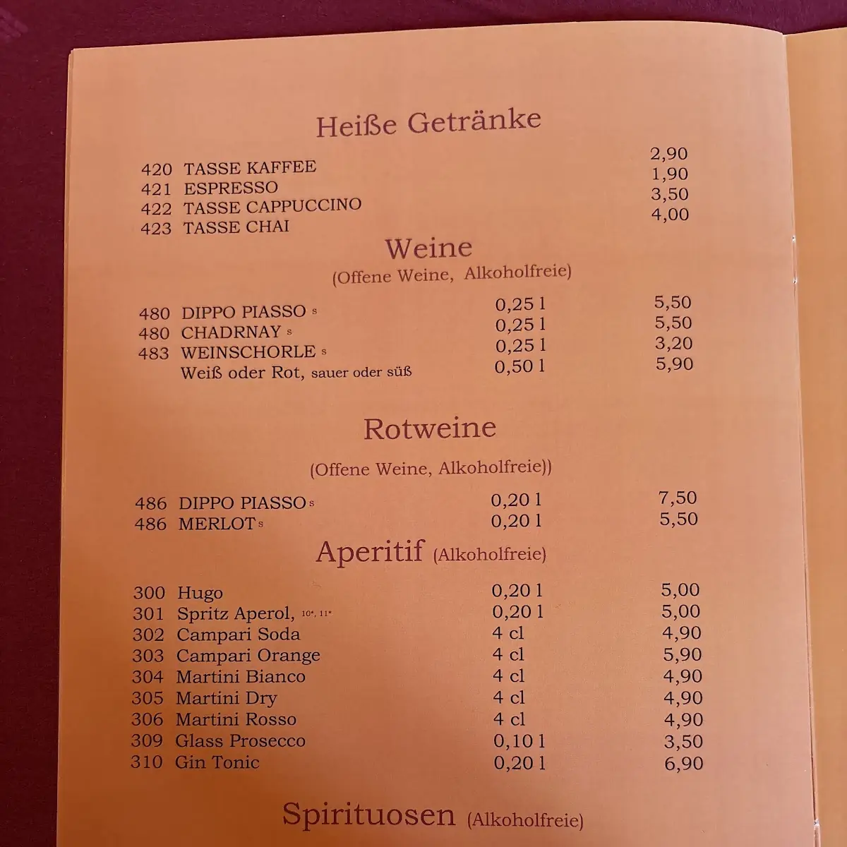 Speisekarte photo 3