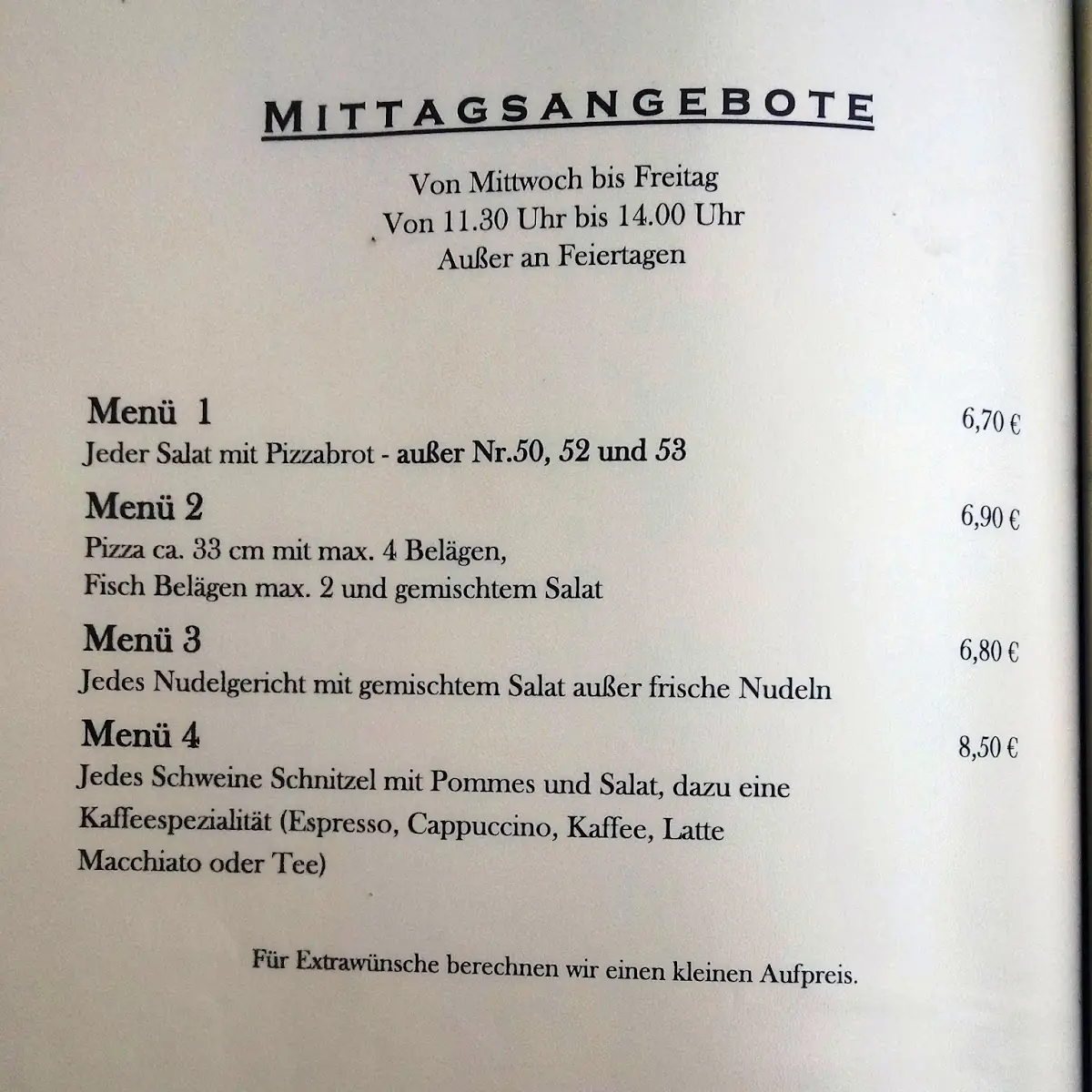Speisekarte photo 3