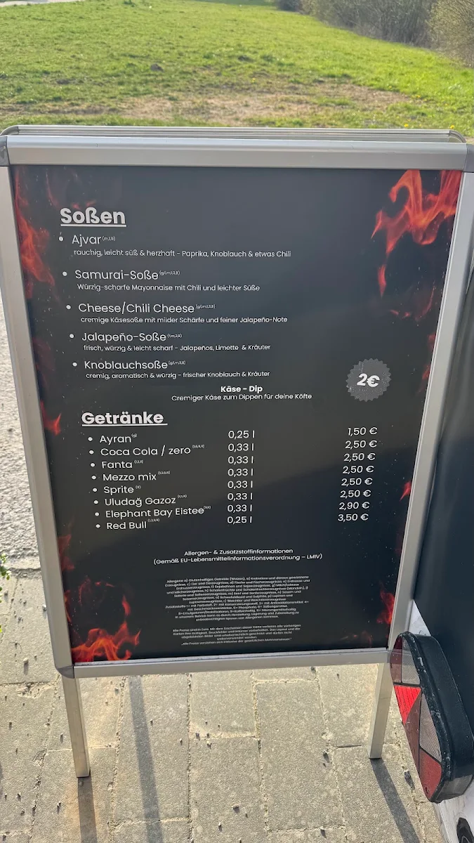 Speisekarte, King of Köfte Sindelfingen